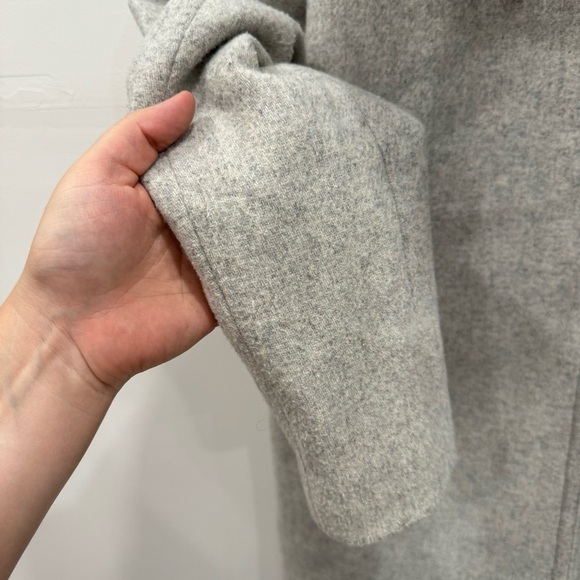 J. Crew Vail Parka Wool Blend Coat Light Grey Size 00 - Picture 7 of 11